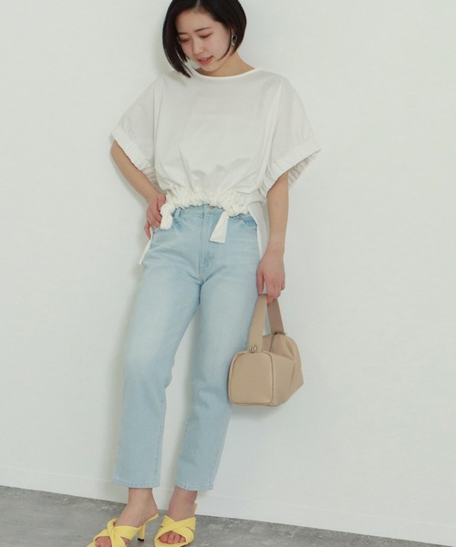 AULI（アウリィ）の「【低身長向けサイズ】スリムストレートデニムパンツ（デニムパンツ・レディース・ライトブルー/インディゴブルー/ブルー・S/XS/XXS）」の11枚目の写真