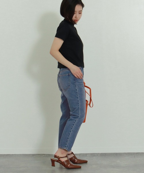 AULI（アウリィ）の「【低身長向けサイズ】スリムストレートデニムパンツ（デニムパンツ・レディース・ライトブルー/インディゴブルー/ブルー・S/XS/XXS）」の20枚目の写真