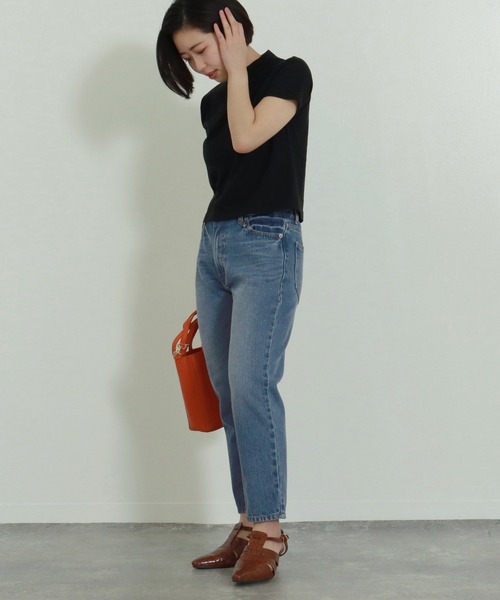 AULI（アウリィ）の「【低身長向けサイズ】スリムストレートデニムパンツ（デニムパンツ・レディース・ライトブルー/インディゴブルー/ブルー・S/XS/XXS）」の21枚目の写真