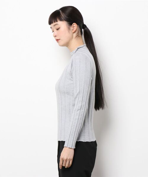 leune(ルネ)の「【leune】ハイネックカットソー(Tシャツ/カットソー・レディース・ブラック/ベージュ/グレー/ピンク/イエロー・FREE)」の21枚目の写真