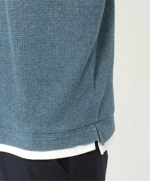 ikka（イッカ）の「ワッフルフェイクＴ（Tシャツ/カットソー・メンズ・ネイビー/グレー/ブルー/オリーブ・S/M/L/XL）」の16枚目の写真