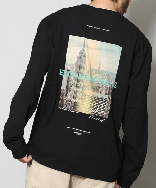 CERCA（チェルカ）の「BEYES/バックフォトプリント ロングスリーブ クルーネックTシャツ（Tシャツ/カットソー・メンズ・ホワイト/ブラック/サックスブルー・MEDIUM/LARGE）」の5枚目の写真