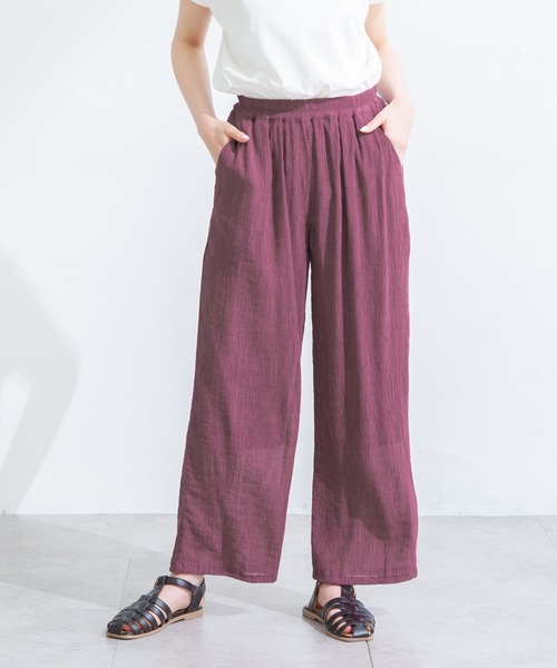 Honeys(ハニーズ)の「イージーストレートパンツ(その他パンツ・レディース・モカ/ブルーグレー/ベージュ/ブラック/オリーブ/ブラウン/パープル/ブルー/グリーン・M/LL/S/L)」の9枚目の写真