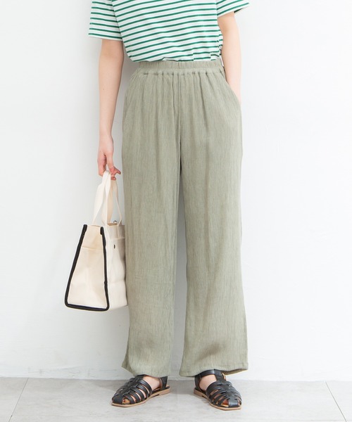 Honeys(ハニーズ)の「イージーストレートパンツ(その他パンツ・レディース・モカ/ブルーグレー/ベージュ/ブラック/オリーブ/ブラウン/パープル/ブルー/グリーン・M/LL/S/L)」の6枚目の写真