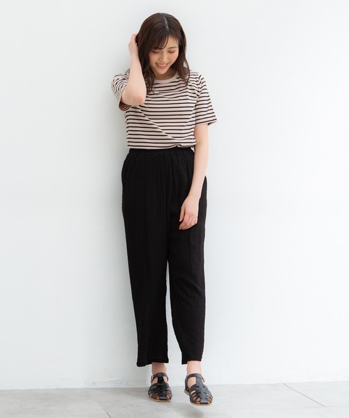 Honeys(ハニーズ)の「イージーストレートパンツ(その他パンツ・レディース・モカ/ブルーグレー/ベージュ/ブラック/オリーブ/ブラウン/パープル/ブルー/グリーン・M/LL/S/L)」の10枚目の写真