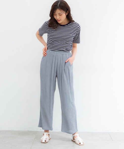 Honeys(ハニーズ)の「イージーストレートパンツ(その他パンツ・レディース・モカ/ブルーグレー/ベージュ/ブラック/オリーブ/ブラウン/パープル/ブルー/グリーン・M/LL/S/L)」の14枚目の写真