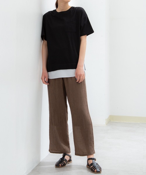 Honeys(ハニーズ)の「イージーストレートパンツ(その他パンツ・レディース・モカ/ブルーグレー/ベージュ/ブラック/オリーブ/ブラウン/パープル/ブルー/グリーン・M/LL/S/L)」の18枚目の写真