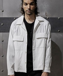 ドビーストライプシャツブルゾン