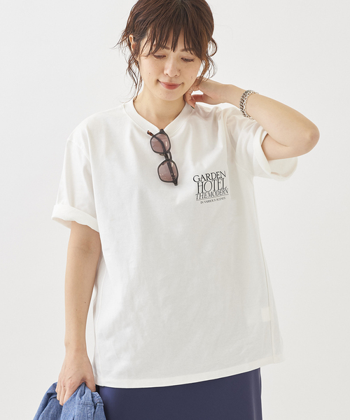 plage(プラージュ)の「modern graphic Tシャツ◆(Tシャツ/カットソー・レディース・ホワイト/ベージュ/ライトグリーン・FREE)」の1枚目の写真