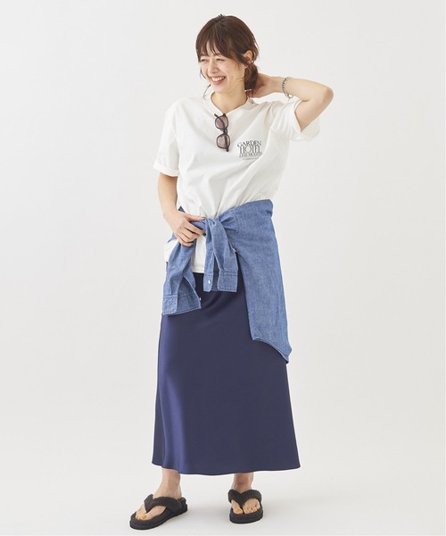 plage(プラージュ)の「modern graphic Tシャツ◆(Tシャツ/カットソー・レディース・ホワイト/ベージュ/ライトグリーン・FREE)」の4枚目の写真