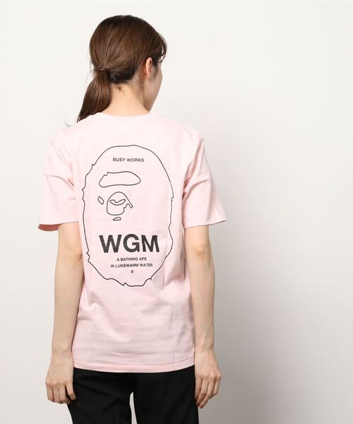 A BATHING APE(アベイシングエイプ)の「APE HEAD ONE POINT TEE #1 L(Tシャツ/カットソー・レディース・ピンク/グレー/ホワイト/ブラック・MEDIUM/X-SMALL/SMALL/XX-SMALL)」の17枚目の写真