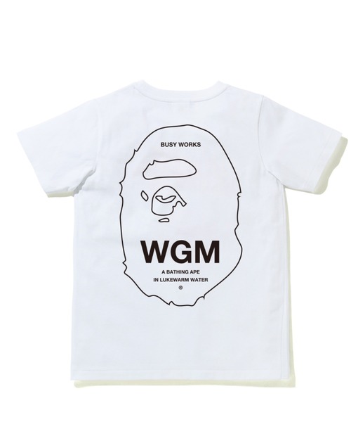 A BATHING APE(アベイシングエイプ)の「APE HEAD ONE POINT TEE #1 L(Tシャツ/カットソー・レディース・ピンク/グレー/ホワイト/ブラック・MEDIUM/X-SMALL/SMALL/XX-SMALL)」の1枚目の写真