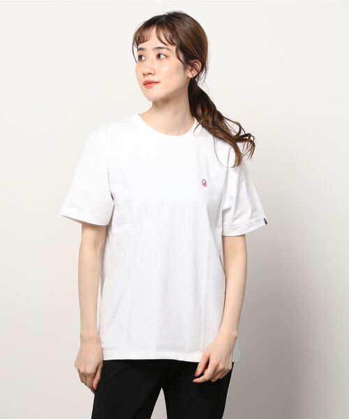A BATHING APE(アベイシングエイプ)の「APE HEAD ONE POINT TEE #1 L(Tシャツ/カットソー・レディース・ピンク/グレー/ホワイト/ブラック・MEDIUM/X-SMALL/SMALL/XX-SMALL)」の10枚目の写真