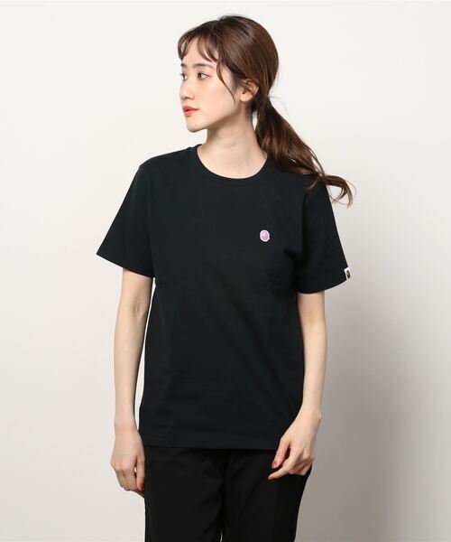 A BATHING APE(アベイシングエイプ)の「APE HEAD ONE POINT TEE #1 L(Tシャツ/カットソー・レディース・ピンク/グレー/ホワイト/ブラック・MEDIUM/X-SMALL/SMALL/XX-SMALL)」の12枚目の写真