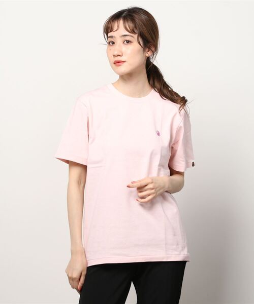 A BATHING APE(アベイシングエイプ)の「APE HEAD ONE POINT TEE #1 L(Tシャツ/カットソー・レディース・ピンク/グレー/ホワイト/ブラック・MEDIUM/X-SMALL/SMALL/XX-SMALL)」の13枚目の写真