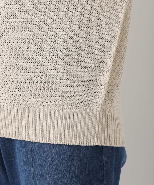 LEPSIM（レプシィム）の「5ゲージカノコアミプルオーバー　270024（ニット/セーター・レディース・オフホワイト/イエロー/モカ・FREE）」の12枚目の写真