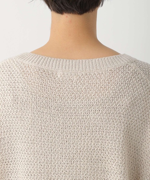 LEPSIM（レプシィム）の「5ゲージカノコアミプルオーバー　270024（ニット/セーター・レディース・オフホワイト/イエロー/モカ・FREE）」の13枚目の写真