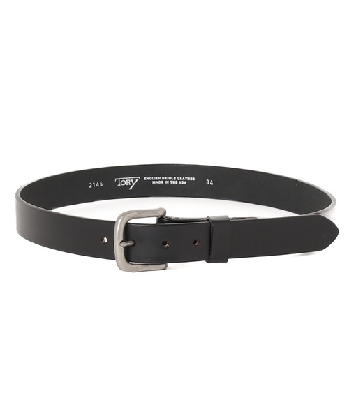 TORY LEATHER(トリーレザー)の「《TORY LEATHER》PLAIN BELTS WITH SQUARE TYPE BUCKLE IN BRASS OR NICKEL【W】【it】【TL】(ベルト・レディース・ブラック/ブラウン系・32inch/30inch/34inch/28inch)」の2枚目の写真