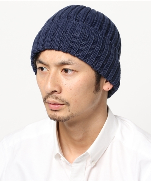WEGO（ウィゴー）の「WEGO/コットンリネンニットキャップ（ニットキャップ/ビーニー・メンズ・ホワイト/ブラック/ターコイズブルー/ネイビー/マスタード・FREE）」の12枚目の写真