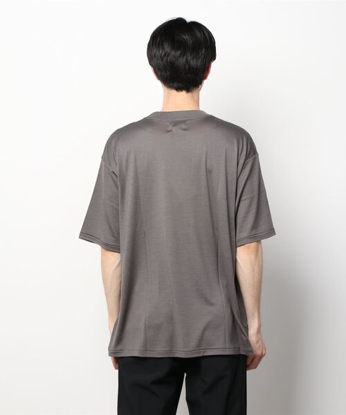 PORT BY ARK（ポートバイアーク）の「PORT BY ARK / ポートバイアーク：Wool SS T-shirt：PO11-T004[COR]（Tシャツ/カットソー・メンズ・チャコールグレー/ブラック/ブラウン・2/1）」の5枚目の写真