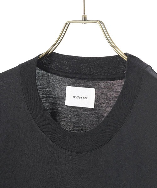 PORT BY ARK（ポートバイアーク）の「PORT BY ARK / ポートバイアーク：Wool SS T-shirt：PO11-T004[COR]（Tシャツ/カットソー・メンズ・チャコールグレー/ブラック/ブラウン・2/1）」の19枚目の写真