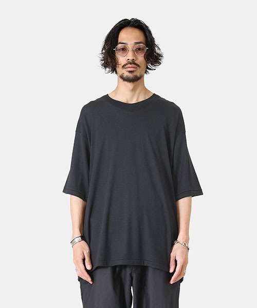 PORT BY ARK（ポートバイアーク）の「PORT BY ARK / ポートバイアーク：Wool SS T-shirt：PO11-T004[COR]（Tシャツ/カットソー・メンズ・チャコールグレー/ブラック/ブラウン・2/1）」の16枚目の写真