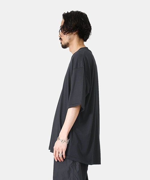 PORT BY ARK（ポートバイアーク）の「PORT BY ARK / ポートバイアーク：Wool SS T-shirt：PO11-T004[COR]（Tシャツ/カットソー・メンズ・チャコールグレー/ブラック/ブラウン・2/1）」の15枚目の写真