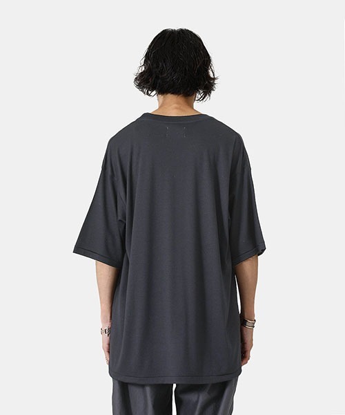 PORT BY ARK（ポートバイアーク）の「PORT BY ARK / ポートバイアーク：Wool SS T-shirt：PO11-T004[COR]（Tシャツ/カットソー・メンズ・チャコールグレー/ブラック/ブラウン・2/1）」の14枚目の写真