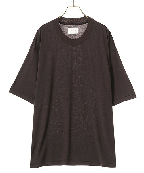 PORT BY ARK（ポートバイアーク）の「PORT BY ARK / ポートバイアーク：Wool SS T-shirt：PO11-T004[COR]（Tシャツ/カットソー・メンズ・チャコールグレー/ブラック/ブラウン・2/1）」の12枚目の写真