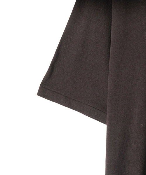 PORT BY ARK（ポートバイアーク）の「PORT BY ARK / ポートバイアーク：Wool SS T-shirt：PO11-T004[COR]（Tシャツ/カットソー・メンズ・チャコールグレー/ブラック/ブラウン・2/1）」の9枚目の写真