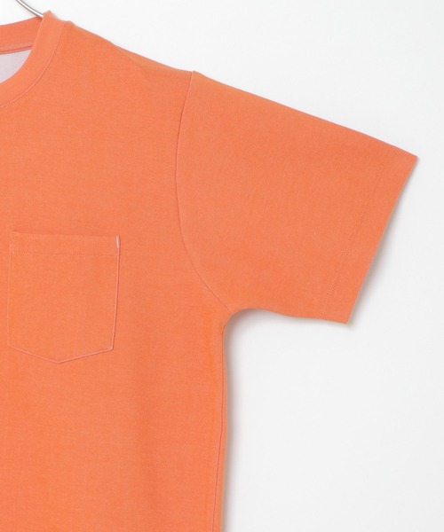 ikka(イッカ)の「ライトダンボールダブルフェイスTシャツ(Tシャツ/カットソー・メンズ・ホワイト/オレンジ/ネイビー/ブラック/グリーン/ベージュ・L/XL/M/S)」の8枚目の写真