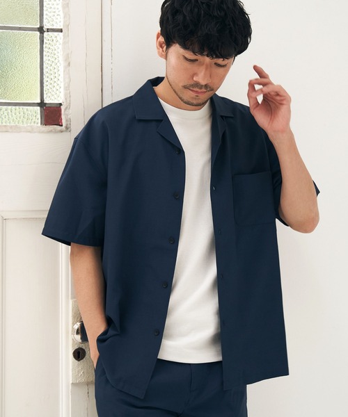 ikka(イッカ)の「ライトダンボールダブルフェイスTシャツ(Tシャツ/カットソー・メンズ・ホワイト/オレンジ/ネイビー/ブラック/グリーン/ベージュ・L/XL/M/S)」の14枚目の写真