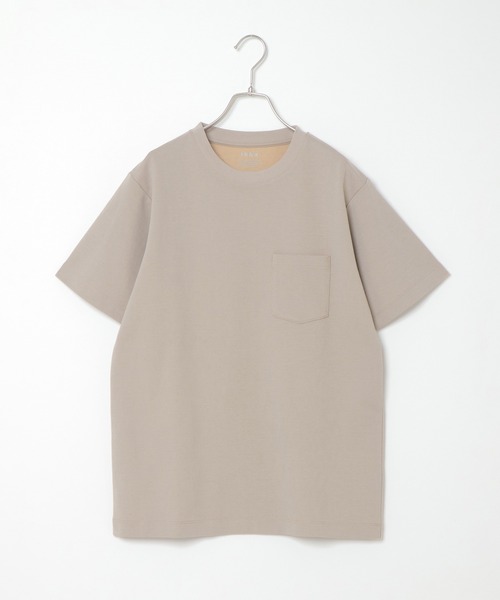 ikka(イッカ)の「ライトダンボールダブルフェイスTシャツ(Tシャツ/カットソー・メンズ・ホワイト/オレンジ/ネイビー/ブラック/グリーン/ベージュ・L/XL/M/S)」の21枚目の写真