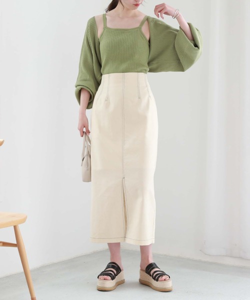 archives（アルシーヴ）の「２ＷＡＹショートドルマンボレロ（カーディガン/ボレロ・レディース・グリーン/オレンジ/オフホワイト/ブラック・MEDIUM）」の15枚目の写真