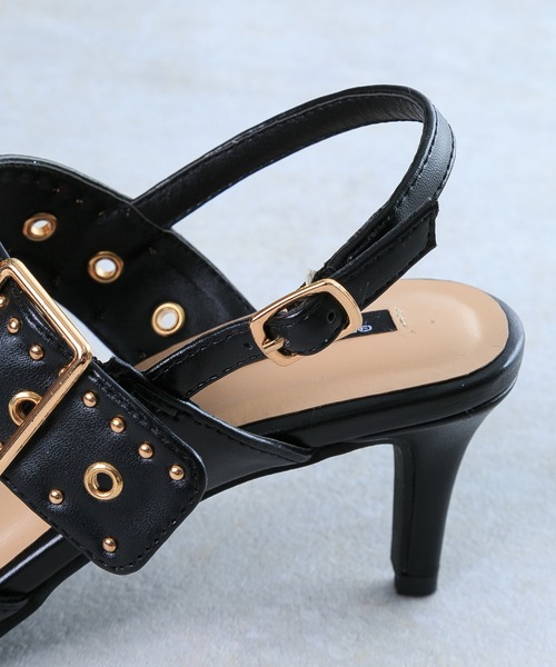 attagirl(アタガール)の「スリングバックスタッズパンプス(パンプス・レディース・ブラック/ベージュ/アイボリー/シルバー系その他/ブラック系その他・LL/L/S/M)」の8枚目の写真