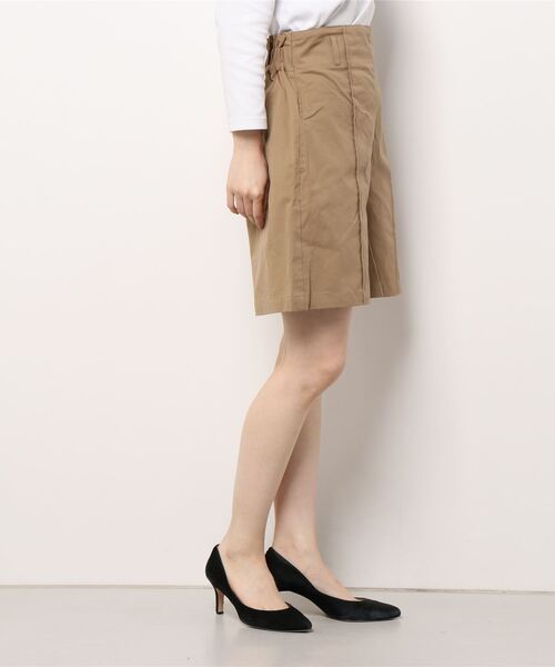 ehka sopo（エヘカソポ）の「ハイウエストショートパンツ（その他パンツ・レディース・ベージュ/キナリ/グリーン・ﾌﾘ-）」の4枚目の写真