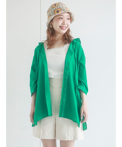 ehka sopo（エヘカソポ）の「ハイウエストショートパンツ（その他パンツ・レディース・ベージュ/キナリ/グリーン・ﾌﾘ-）」の11枚目の写真