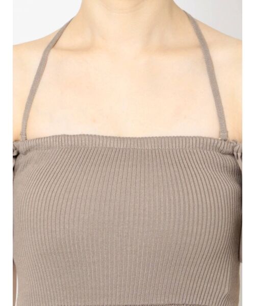 GYDA（ジェイダ）の「バッククロス オフショルニットワンピース（ワンピース・レディース・ブラック/ベージュ・FREE）」の20枚目の写真