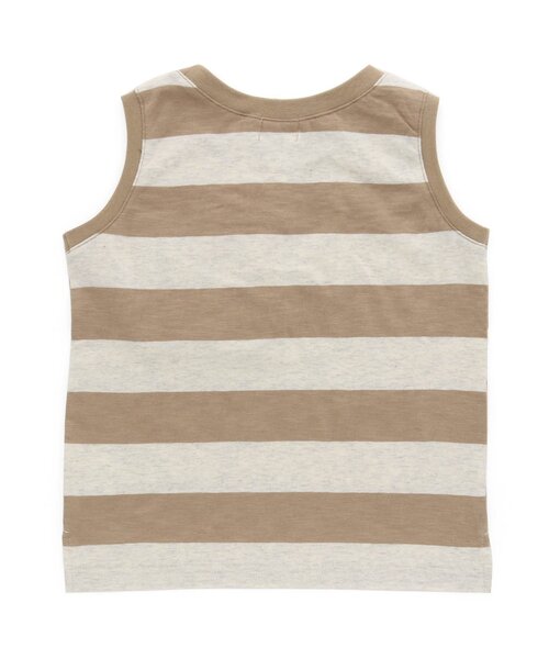 F.O.KIDS（エフオーキッズ）の「ボーダーノースリーブ（タンクトップ・キッズ・チャコール/ネイビー/カーキ/ブラウン・80/110/130/95/140/100/120/90）」の15枚目の写真
