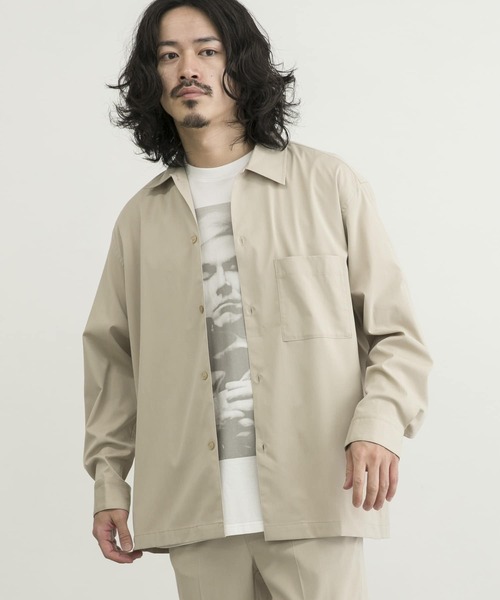 URBAN RESEARCH(アーバンリサーチ)の「Soft Cool Active Shirts(シャツ/ブラウス・メンズ・ブラック/グレー系その他/ベージュ・SMALL/MEDIUM/LARGE/X-LARGE)」の10枚目の写真