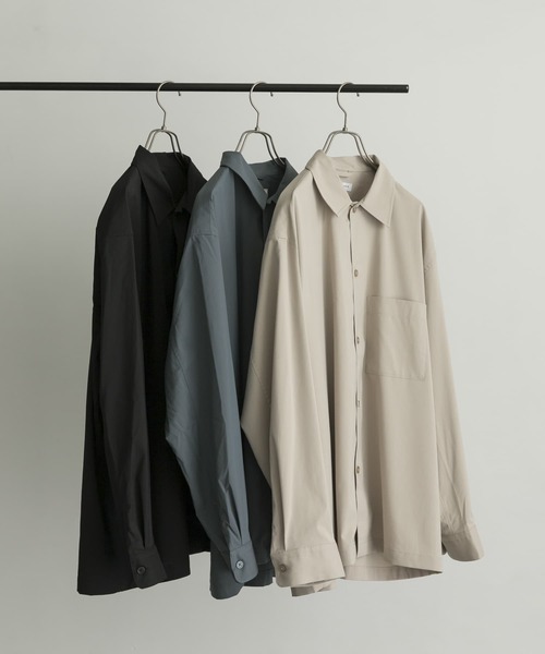 URBAN RESEARCH(アーバンリサーチ)の「Soft Cool Active Shirts(シャツ/ブラウス・メンズ・ブラック/グレー系その他/ベージュ・SMALL/MEDIUM/LARGE/X-LARGE)」の21枚目の写真