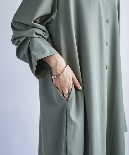 セール】嬉しいポケット付き♪【SETUP7】リラックスロングシャツ