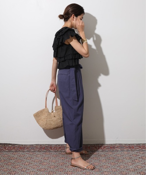 IENA LA BOUCLE イエナラブクール プリーツ ブラウジングブラウス