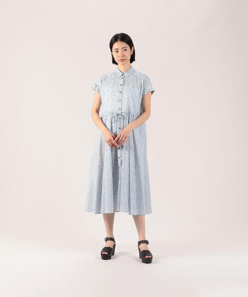 美品 トゥービーバイアニエスベー♡定番 丸襟 ロングシャツワンピース ベージュ ◇トゥービーバイアニエスベー 定番 丸襟ロングシャツワンピース