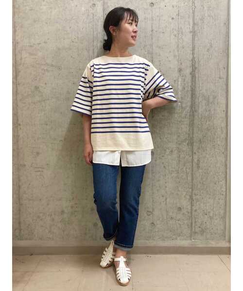 human woman（ヒューマンウーマン）の「◆スリムストレートデニム（デニムパンツ・レディース・ネイビー・SMALL/MEDIUM/LARGE/X-SMALL）」の22枚目の写真