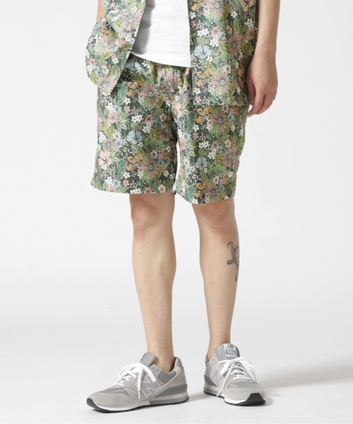 JEMORGAN（ジェーイーモーガン）の「JE MORGAN/JEモーガン　ポリエステルシーチング総柄ショーツ（その他パンツ・メンズ・ネイビー/グリーン/その他・M/L）」の3枚目の写真