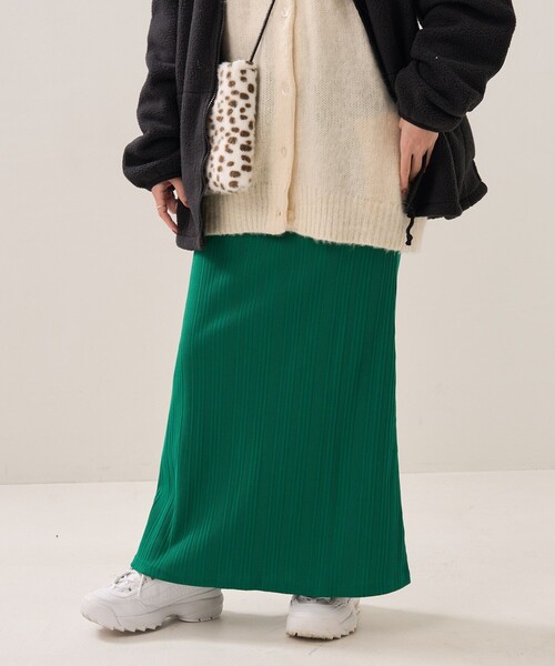 FREAK'S STORE(フリークスストア)の「ランダムリブマーメイドスカート(スカート・レディース・ブラック/ピンク/ライトグリーン/グリーン・フリ-)」の15枚目の写真