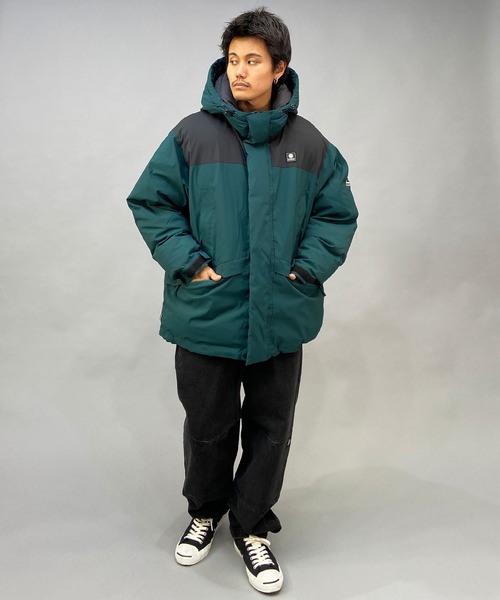 ELEMENT(エレメント)の「ELEMENT/エレメント 無地/ワンポイント ビッグシルエット ボリュームジャケット/中綿ジャケット BC022-791(ダウンジャケット/コート・メンズ・グリーン/ブラック・M/L/XL)」の20枚目の写真