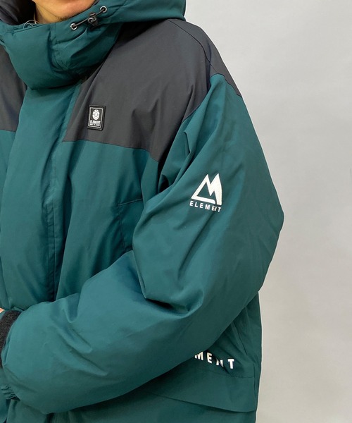 ELEMENT(エレメント)の「ELEMENT/エレメント 無地/ワンポイント ビッグシルエット ボリュームジャケット/中綿ジャケット BC022-791(ダウンジャケット/コート・メンズ・グリーン/ブラック・M/L/XL)」の15枚目の写真