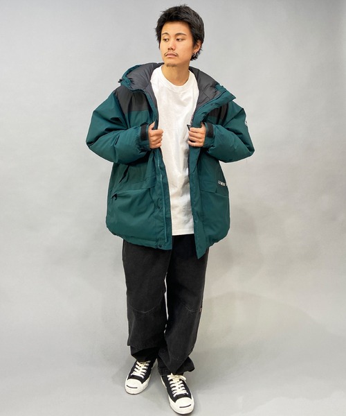 ELEMENT(エレメント)の「ELEMENT/エレメント 無地/ワンポイント ビッグシルエット ボリュームジャケット/中綿ジャケット BC022-791(ダウンジャケット/コート・メンズ・グリーン/ブラック・M/L/XL)」の22枚目の写真